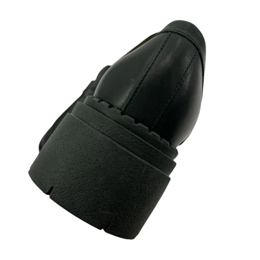 Free people Lyra lug sole dark green loafer size 39.5 - Picture 5 of 13